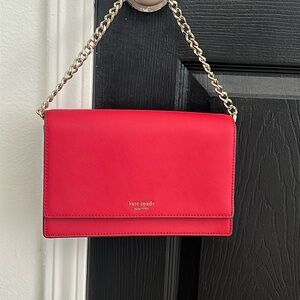 Kate spade pink with chain and attachable strap